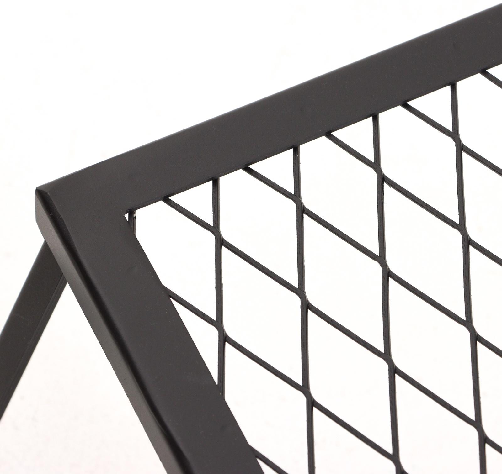 Решетка-подставка для костра, черная, толщина металла 2 мм, 55 х 33 х 18 см