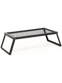 Решетка-подставка для костра, черная, толщина металла 2 мм, 55 х 33 х 18 см