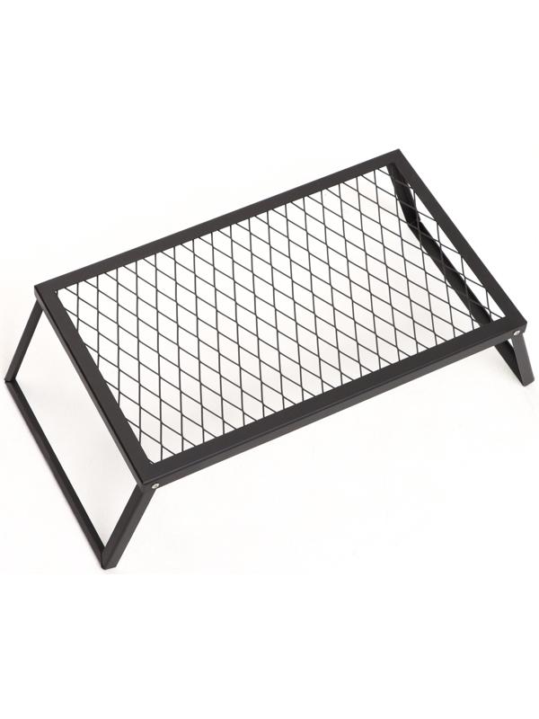 Решетка-подставка для костра, черная, толщина металла 2 мм, 55 х 33 х 18 см