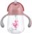 Поильник с трубочкой, Ø55мм «Фламинго», 260 мл, +9 мес., розовый