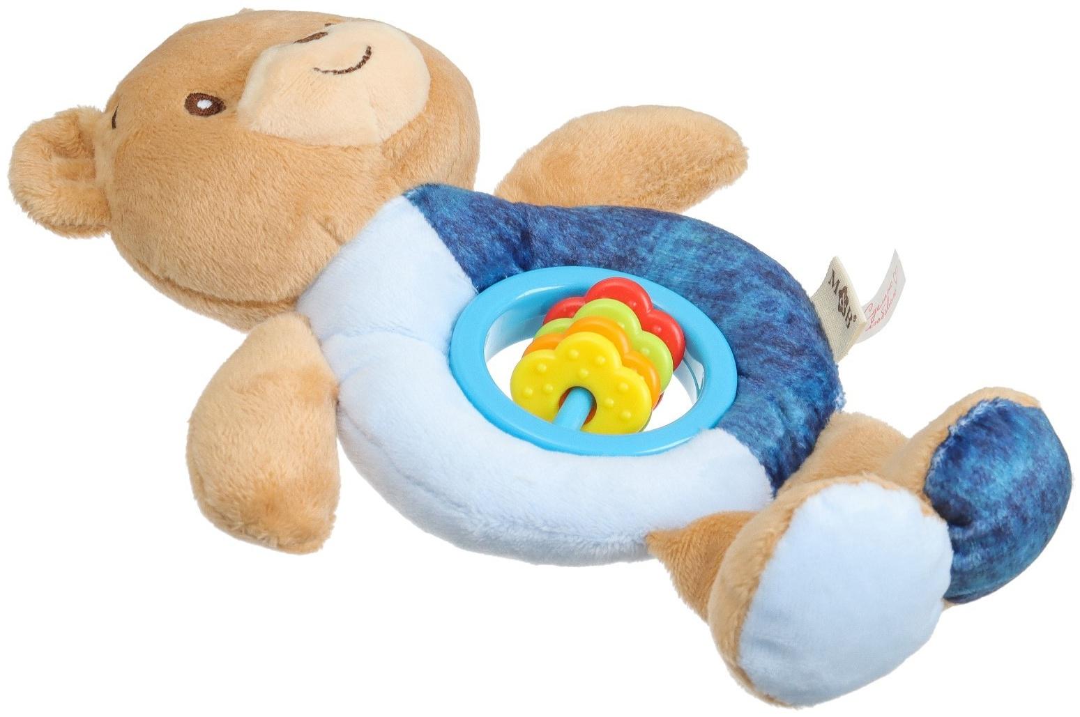 Игрушка-погремушка мягкая «Мишка», от 3 мес., Mum&Baby