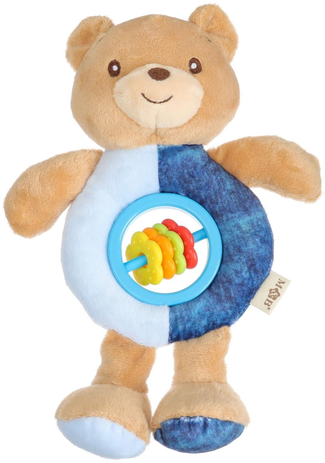 Игрушка-погремушка мягкая «Мишка», от 3 мес., Mum&Baby