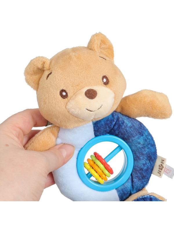 Игрушка-погремушка мягкая «Мишка», от 3 мес., Mum&Baby
