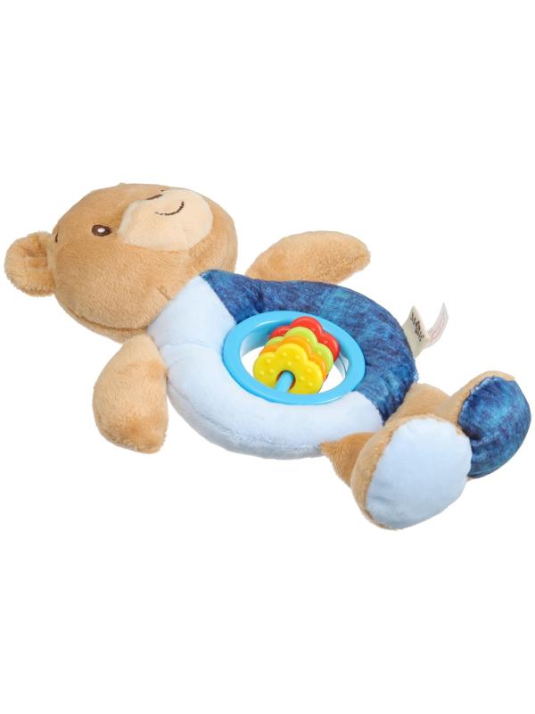 Игрушка-погремушка мягкая «Мишка», от 3 мес., Mum&Baby