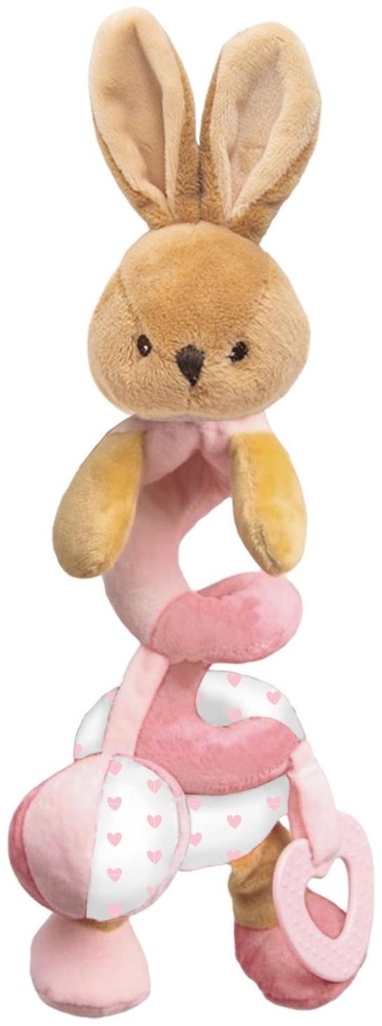 Растяжка - спираль с игрушками дуга на коляску / кроватку для малышей 0+ «Зайка», Mum&Baby