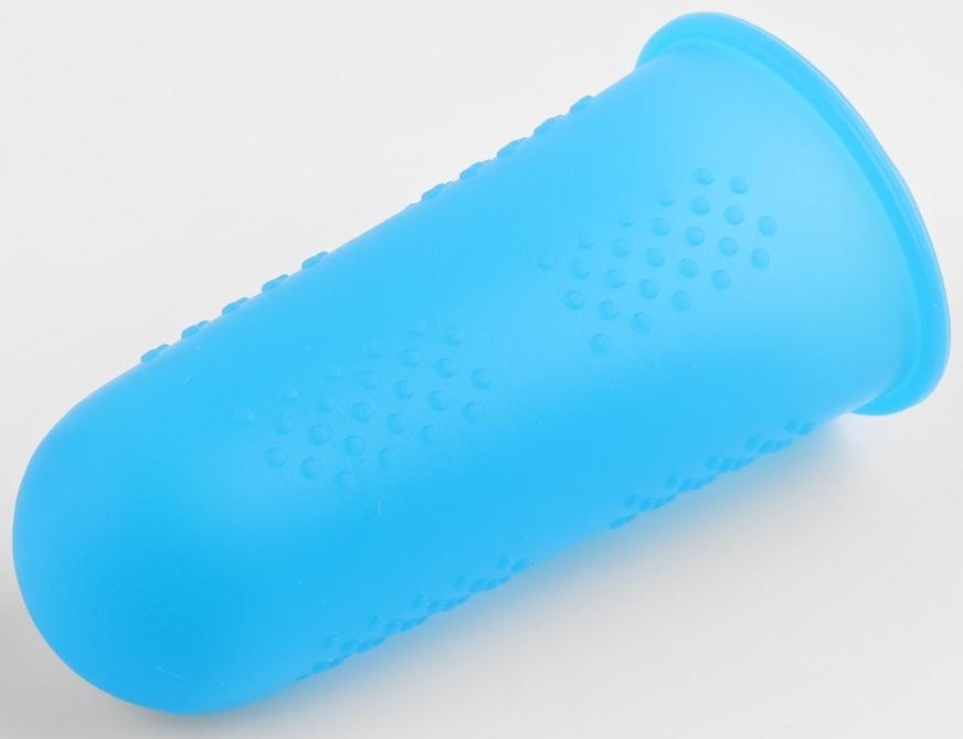 Колпачки для защиты пальцев при глажке утюгом, силиконовые, «М», 1,8 × 4,4 см, 3 шт, цвет синий