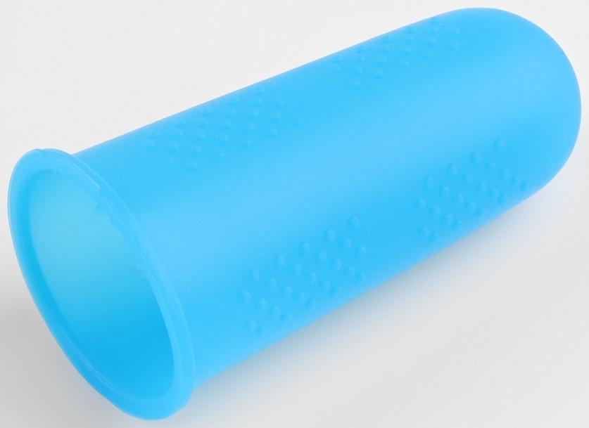 Колпачки для защиты пальцев при глажке утюгом, силиконовые, «М», 1,8 × 4,4 см, 3 шт, цвет синий