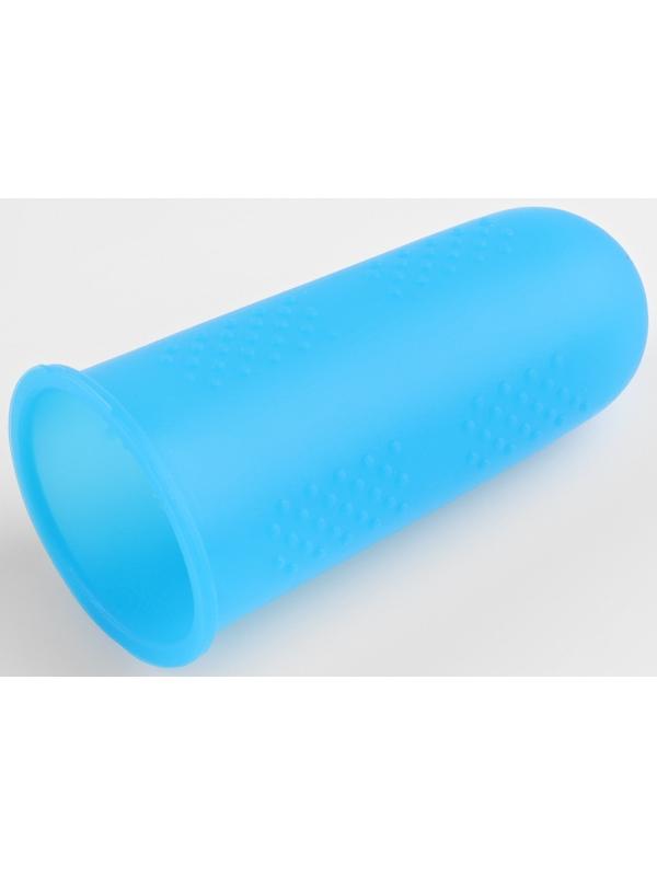 Колпачки для защиты пальцев при глажке утюгом, силиконовые, «М», 1,8 × 4,4 см, 3 шт, цвет синий