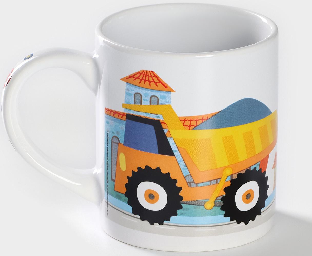 Кружка детская керамическая «Синий трактор», 240 мл