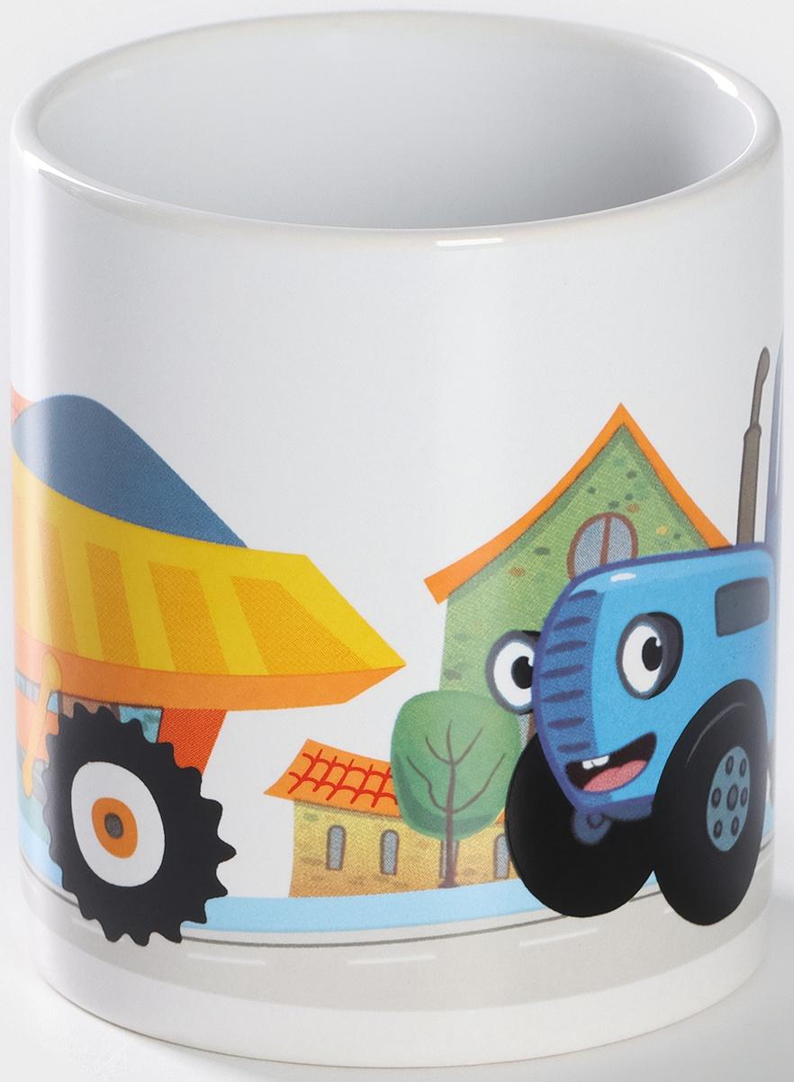 Кружка детская керамическая «Синий трактор», 240 мл