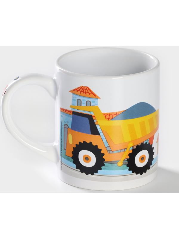 Кружка детская керамическая «Синий трактор», 240 мл