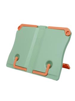 Подставка для книг №1School, регулир. наклон, пластик, зеленая