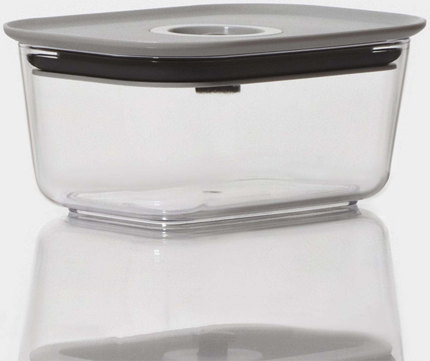 Ланч-бокс с вакуумным клапаном Доляна, 360 мл, 13,8×10×6,2 см, цвет серый