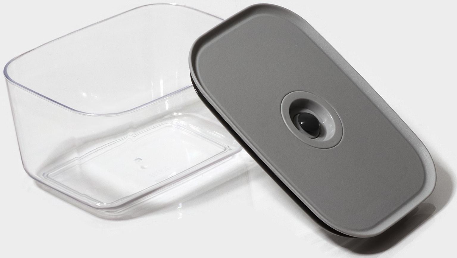 Ланч-бокс с вакуумным клапаном Доляна, 800 мл, 16,7×12×8,5 см, цвет серый