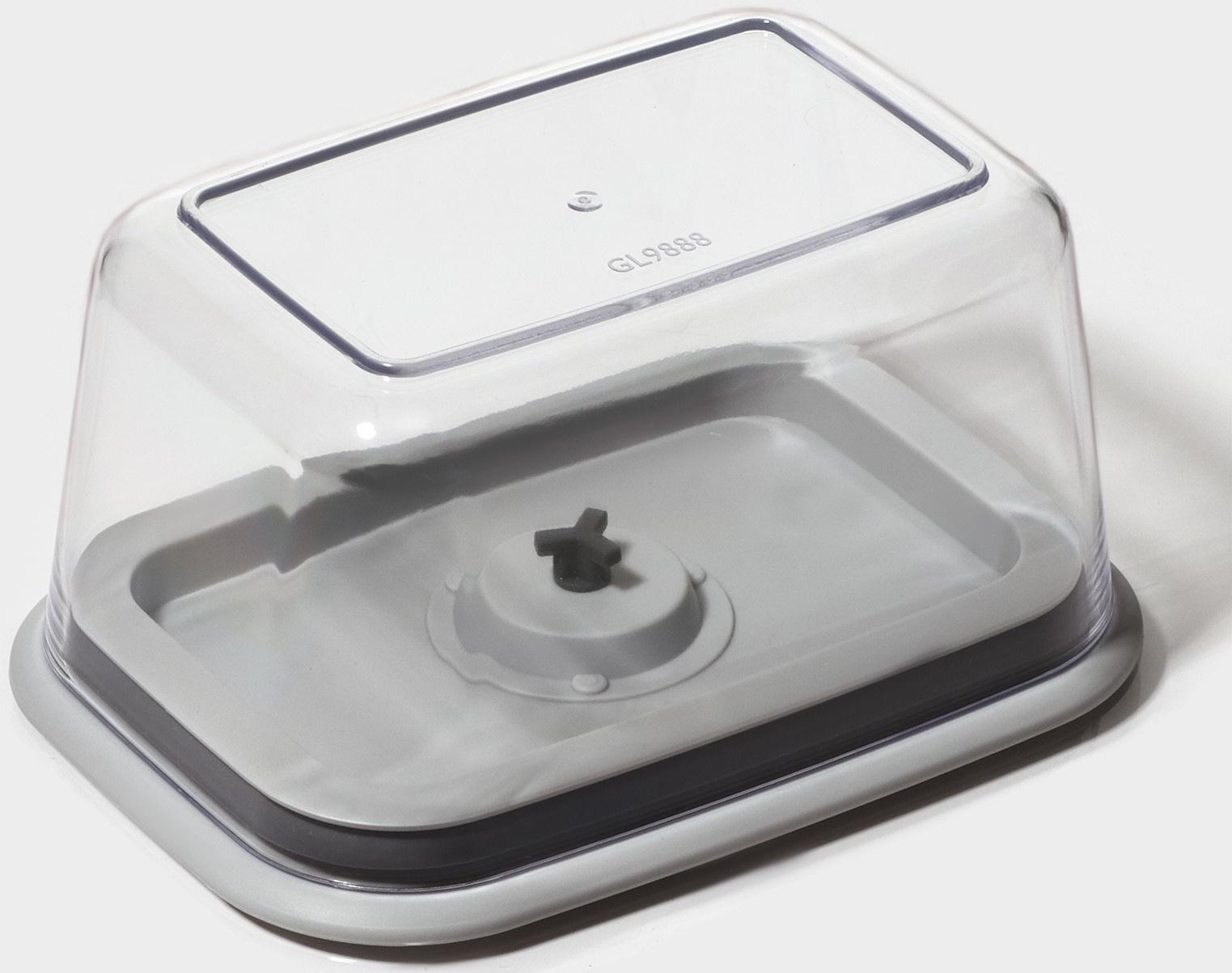 Ланч-бокс с вакуумным клапаном Доляна, 800 мл, 16,7×12×8,5 см, цвет серый