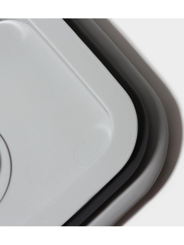 Ланч-бокс с вакуумным клапаном Доляна, 800 мл, 16,7×12×8,5 см, цвет серый