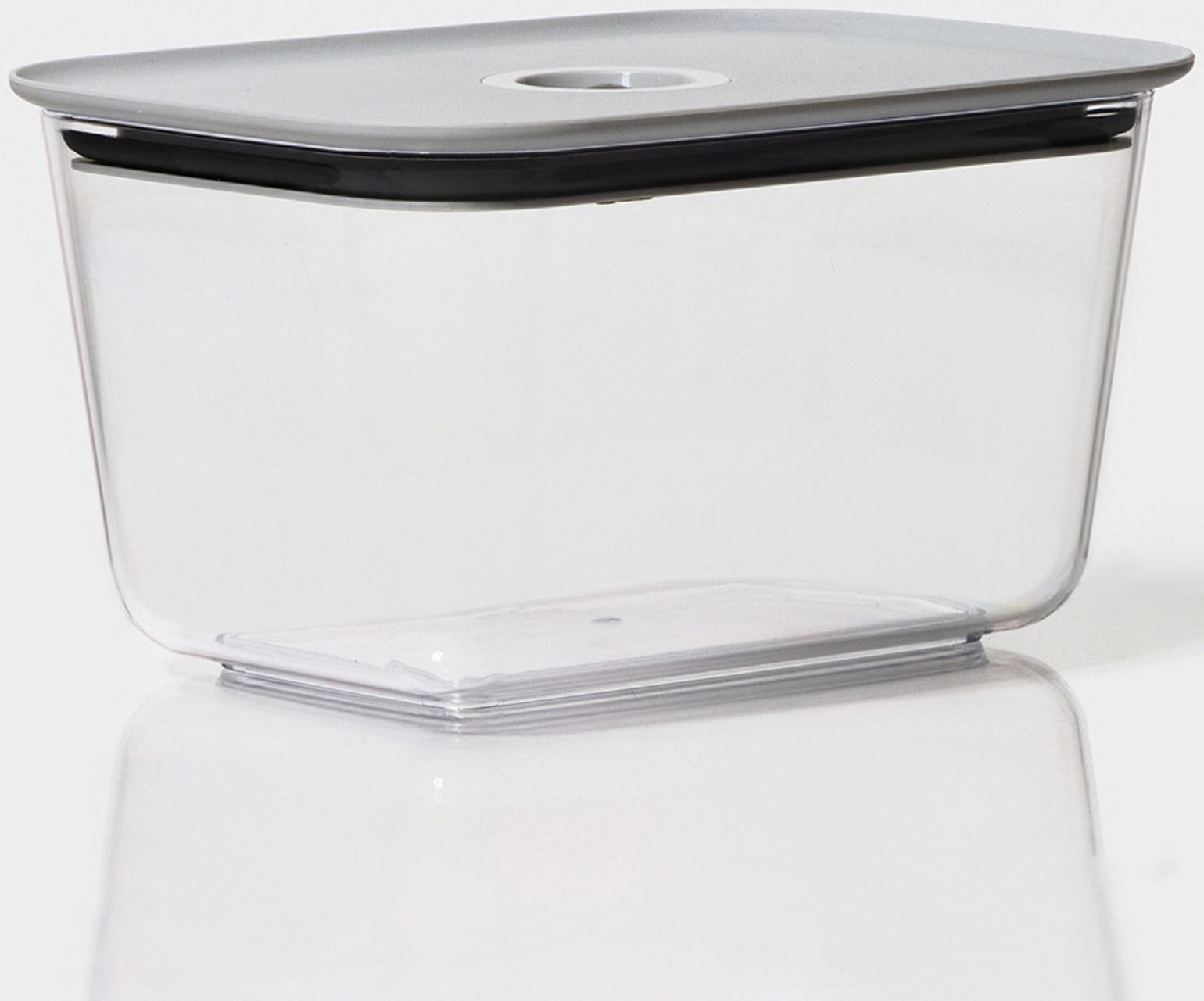 Ланч-бокс с вакуумным клапаном Доляна, 1450 мл, 19,5×14×10,5 см, цвет серый