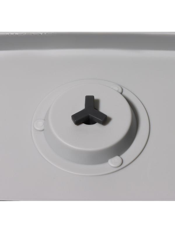 Ланч-бокс с вакуумным клапаном Доляна, 1450 мл, 19,5×14×10,5 см, цвет серый