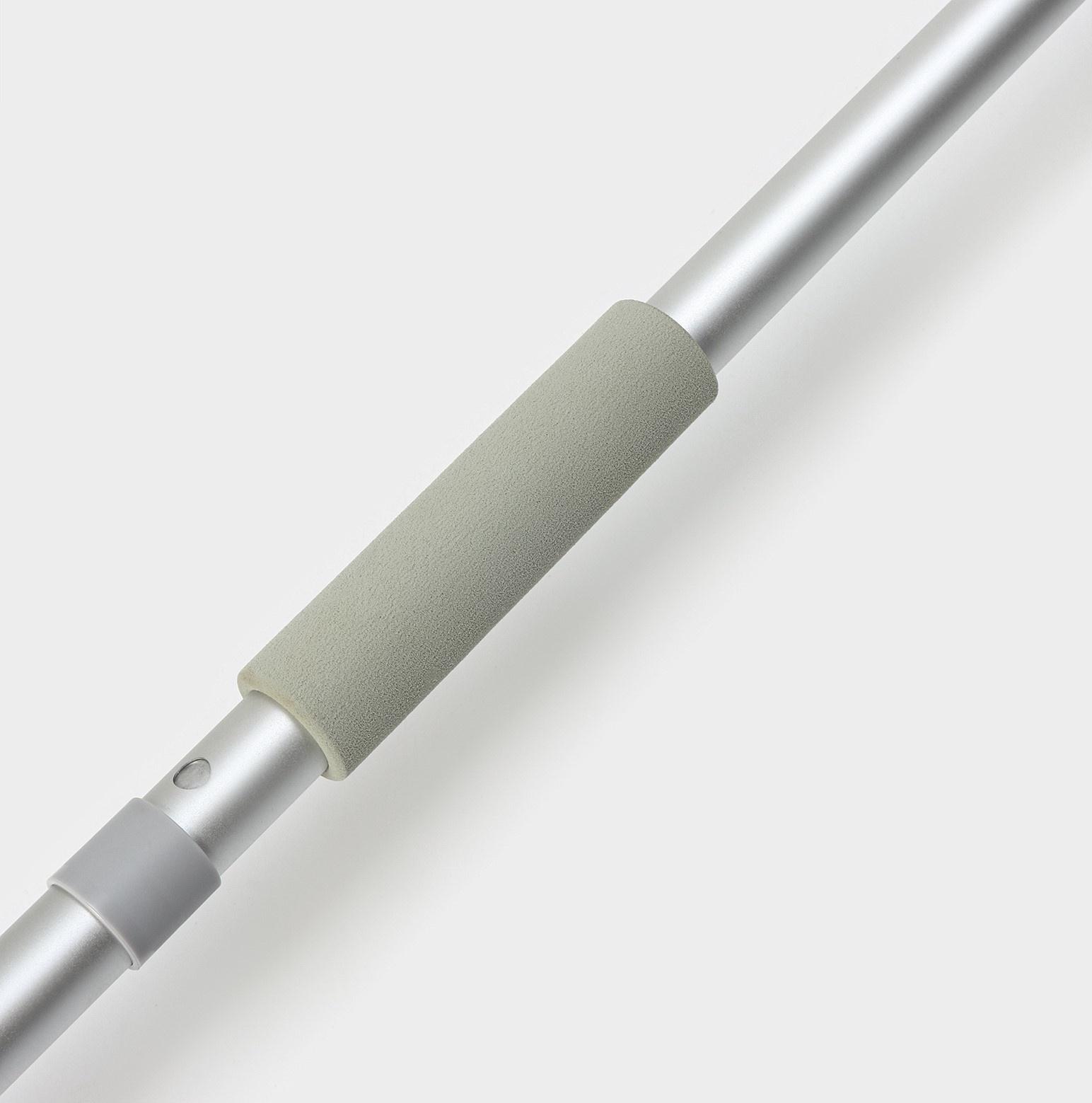 Оконная швабра с распылителем Raccoon, алюминиевая ручка, длина 116 см, сгон 25 см, насадка 25×6 см