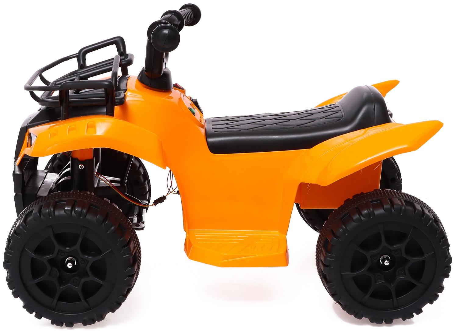Электромобиль «Квадроцикл», цвет оранжевый