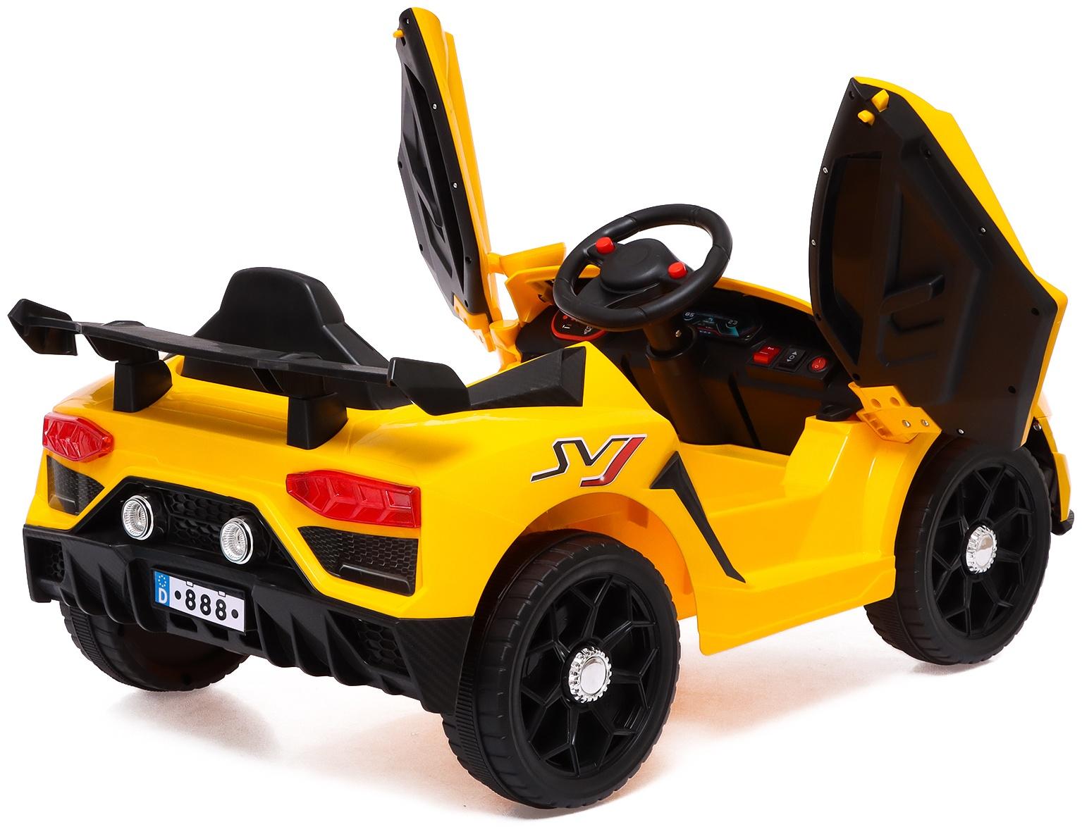 Электромобиль «Ламбо», 2 мотора, цвет желтый