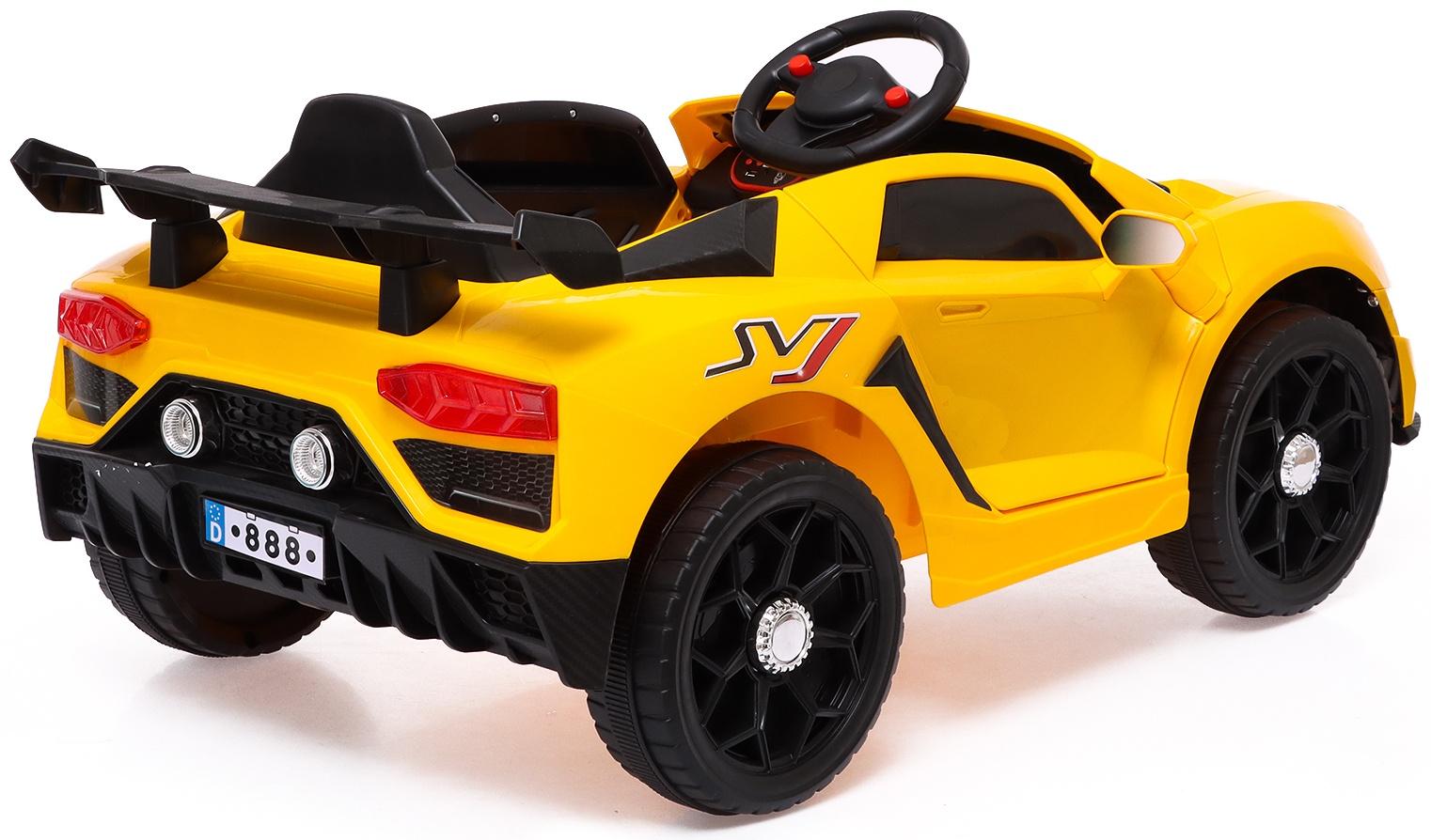Электромобиль «Ламбо», 2 мотора, цвет желтый