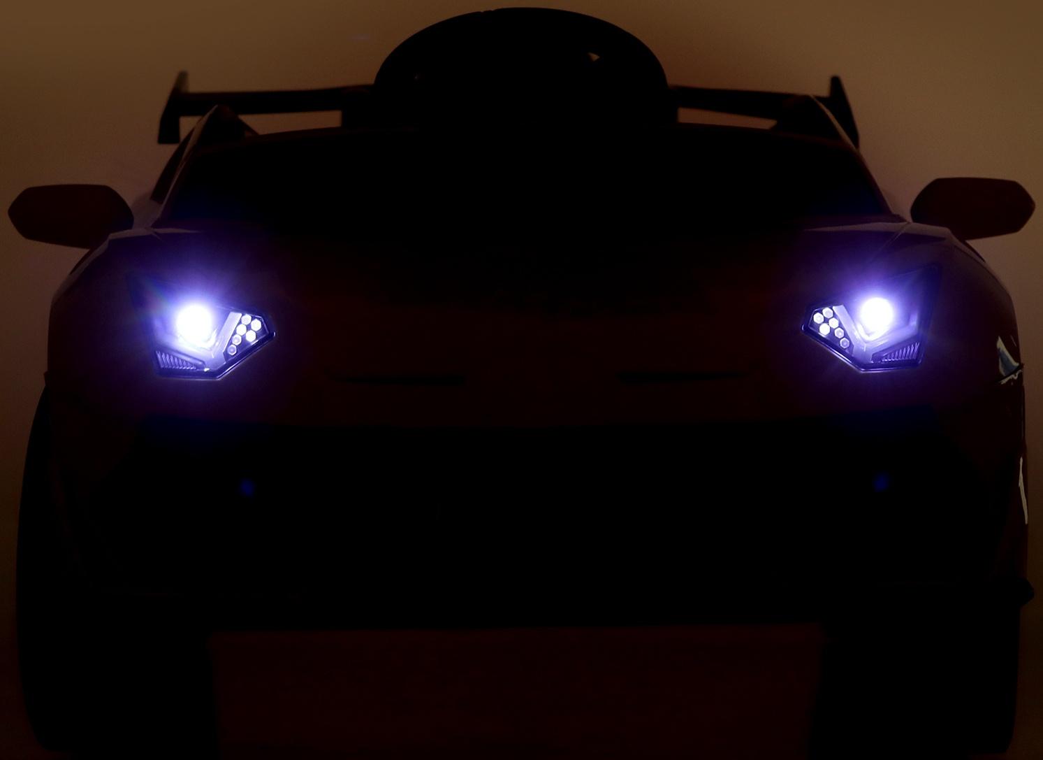 Электромобиль «Ламбо», 2 мотора, цвет желтый