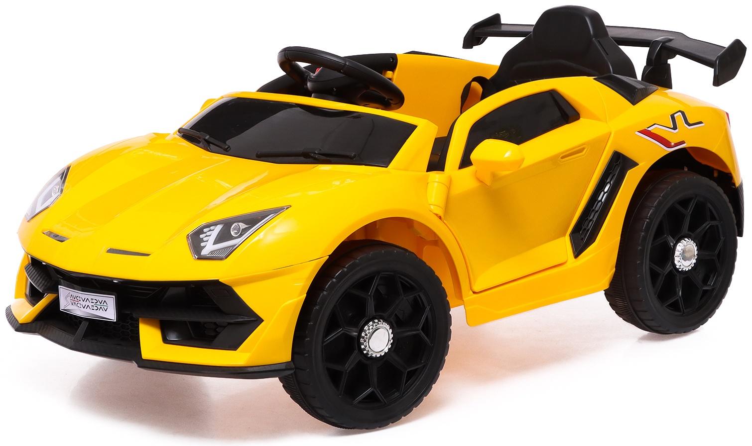 Электромобиль «Ламбо», 2 мотора, цвет желтый