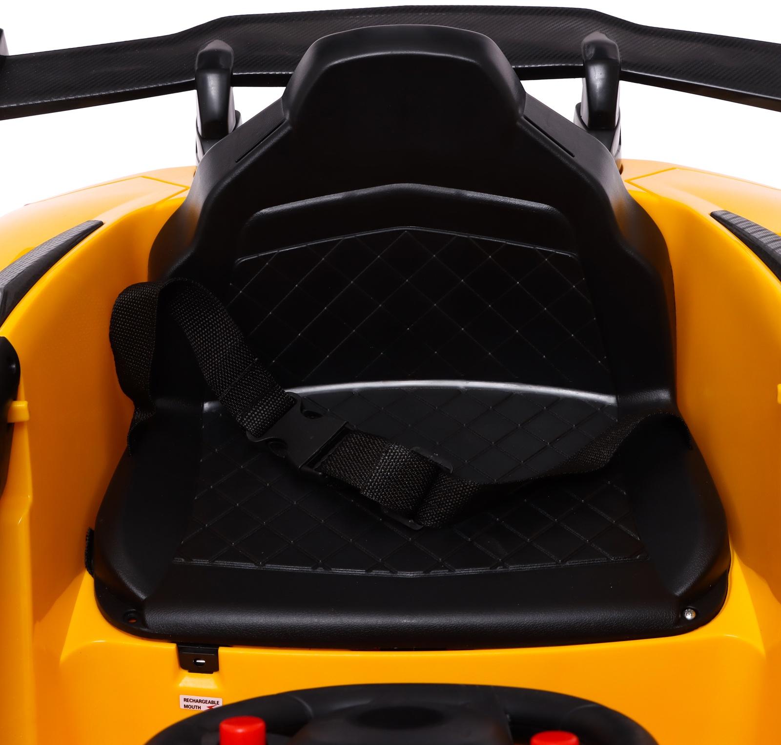 Электромобиль «Ламбо», 2 мотора, цвет желтый