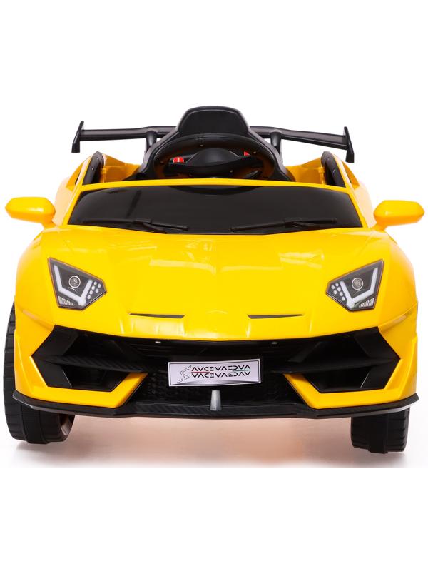 Электромобиль «Ламбо», 2 мотора, цвет желтый