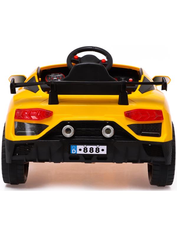 Электромобиль «Ламбо», 2 мотора, цвет желтый