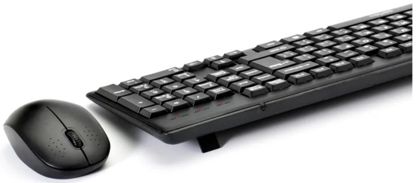 Комплект клавиатура и мышь Perfeo TEAM, мембран, 1000 dpi, USB, чёрный