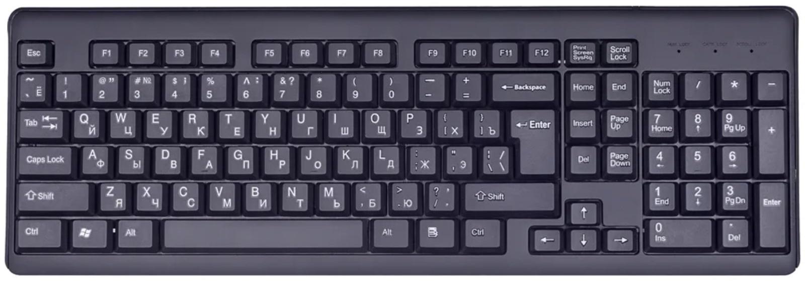 Комплект клавиатура и мышь Perfeo TEAM, мембран, 1000 dpi, USB, чёрный