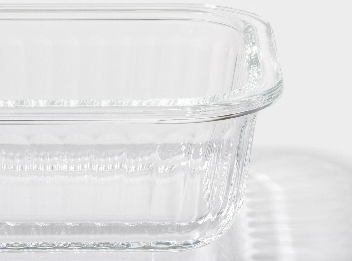 Контейнер из жаропрочного стекла Доляна «Данте», прямоугольный, 370 мл, 14,5×10,5×5,5 см