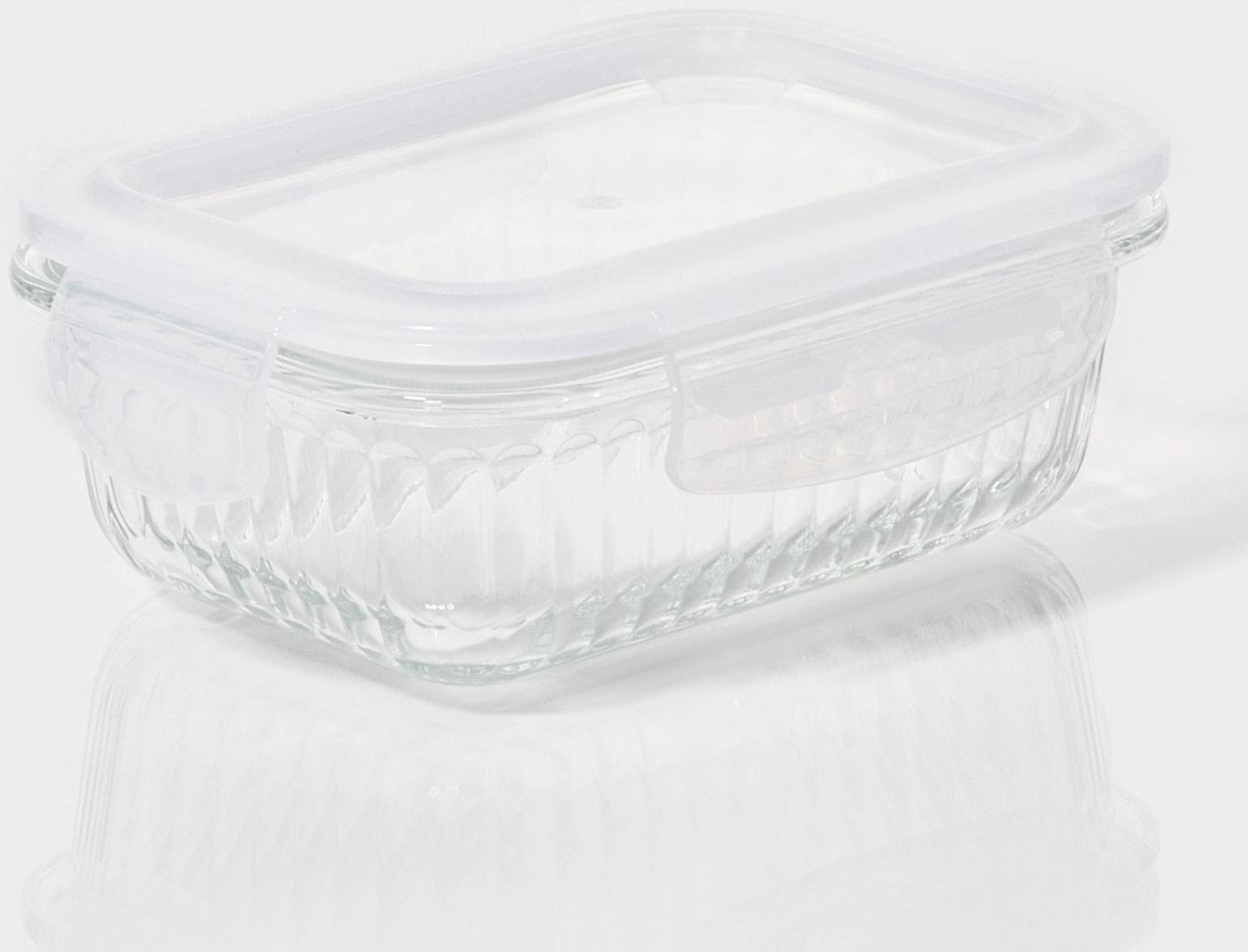 Контейнер из жаропрочного стекла Доляна «Данте», прямоугольный, 370 мл, 14,5×10,5×5,5 см