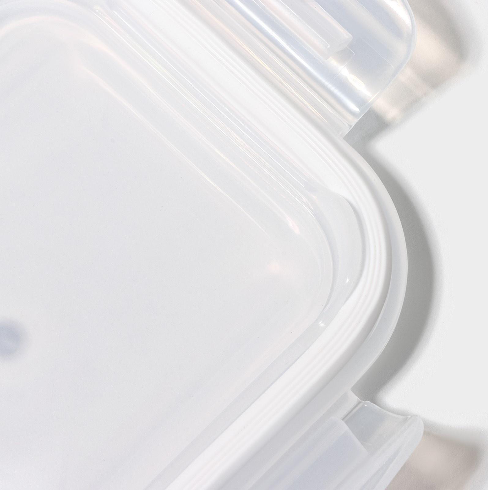 Контейнер из жаропрочного стекла Доляна «Данте», прямоугольный, 370 мл, 14,5×10,5×5,5 см