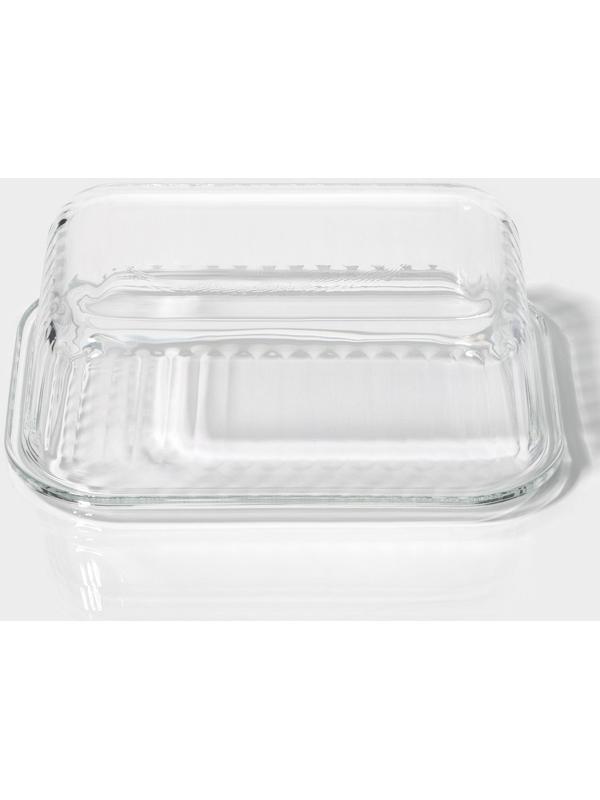 Контейнер из жаропрочного стекла Доляна «Данте», прямоугольный, 370 мл, 14,5×10,5×5,5 см