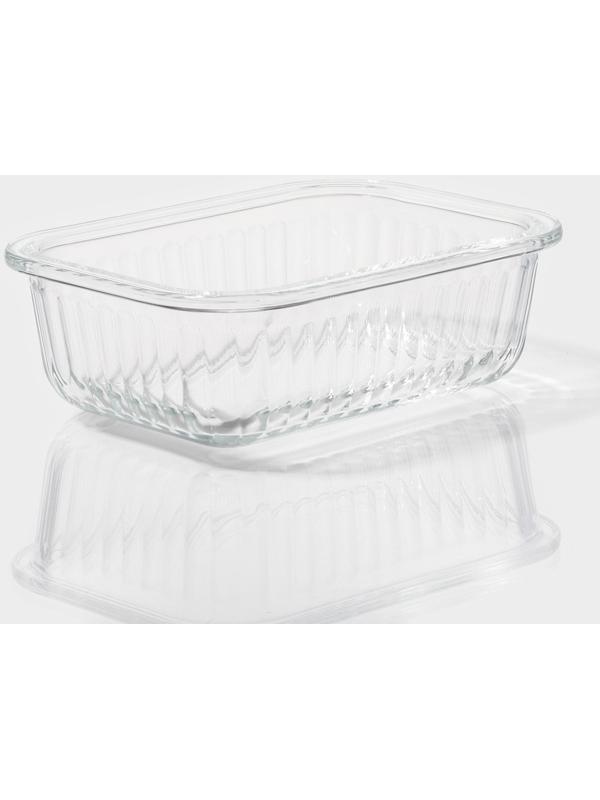 Контейнер из жаропрочного стекла Доляна «Данте», прямоугольный, 370 мл, 14,5×10,5×5,5 см