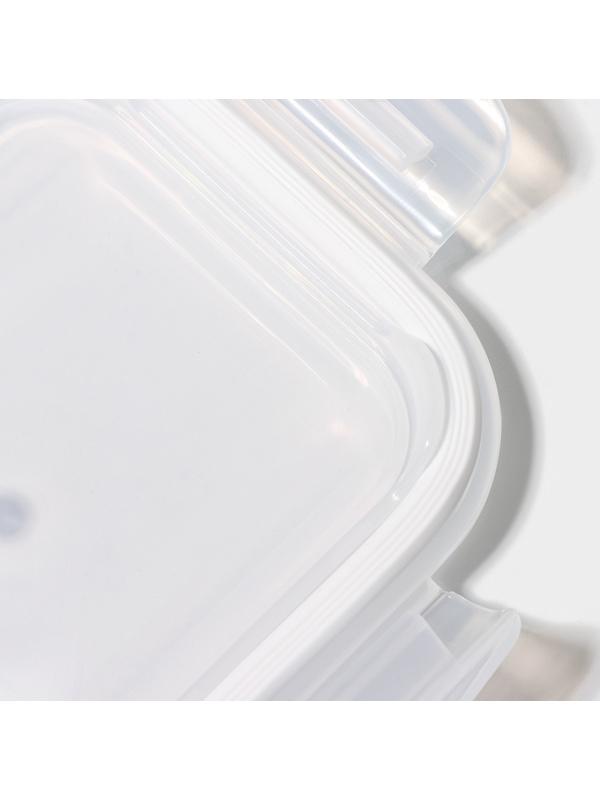 Контейнер из жаропрочного стекла Доляна «Данте», прямоугольный, 370 мл, 14,5×10,5×5,5 см