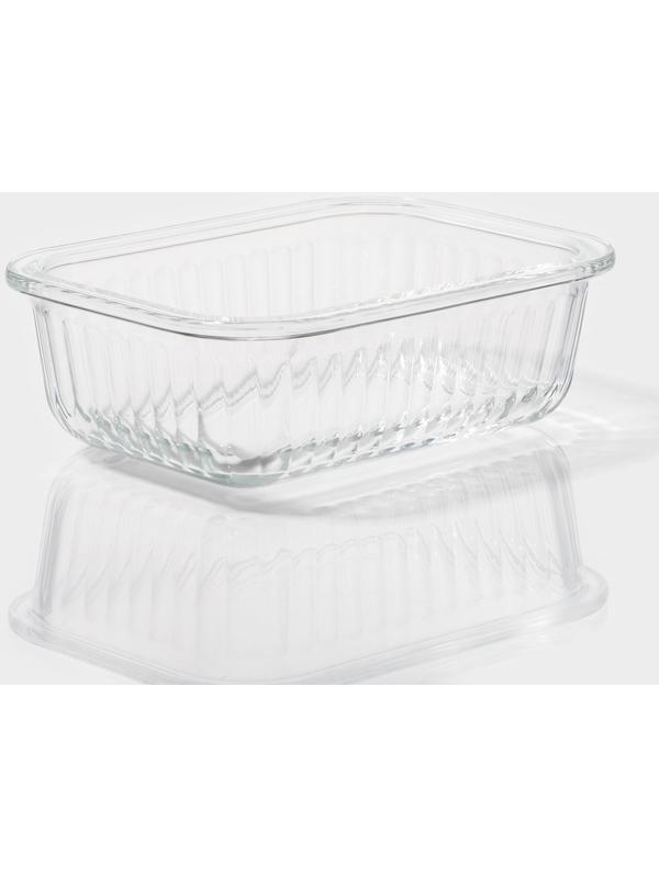 Контейнер из жаропрочного стекла Доляна «Данте», прямоугольный, 640 мл, 17×12,5×6,3 см