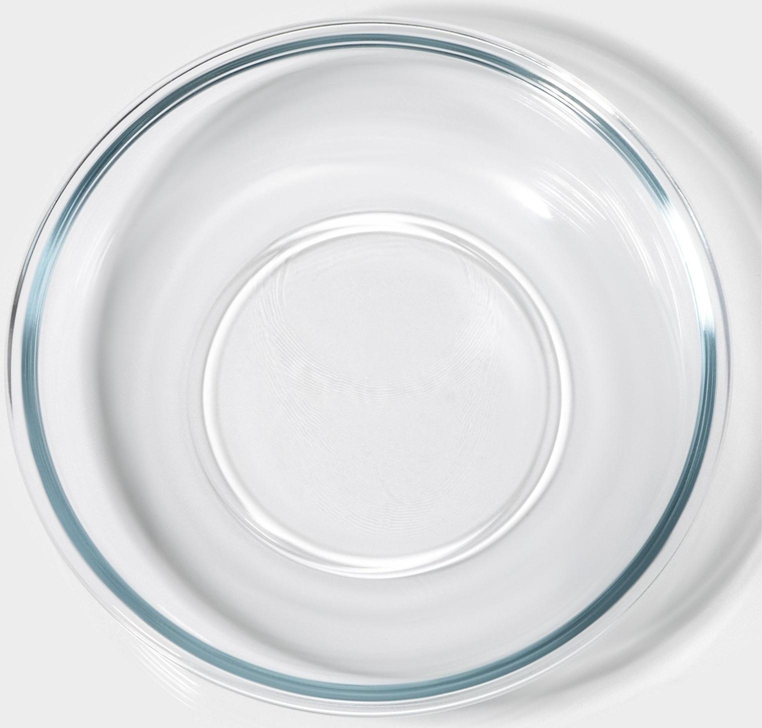 Контейнер из жаропрочного стекла Доляна, круглый, 500 мл, 19×8 см