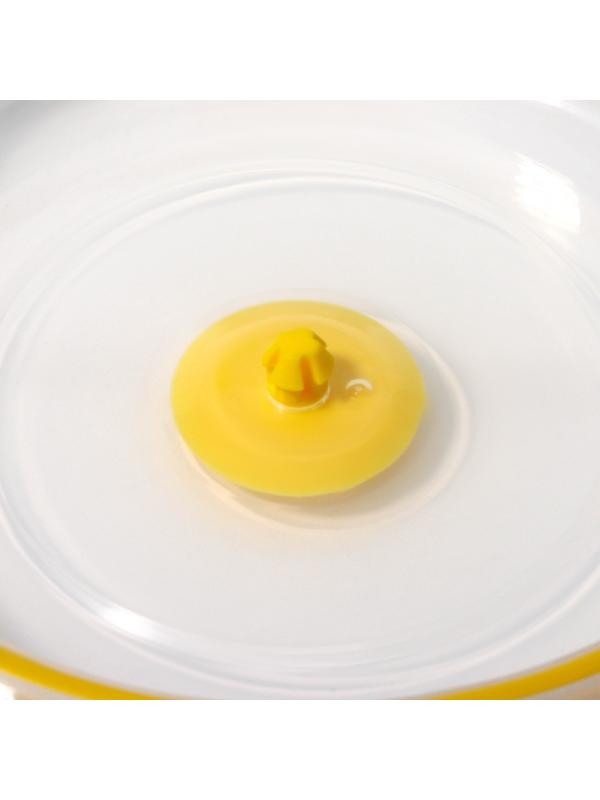 Контейнер из жаропрочного стекла Доляна, круглый, 500 мл, 19×8 см