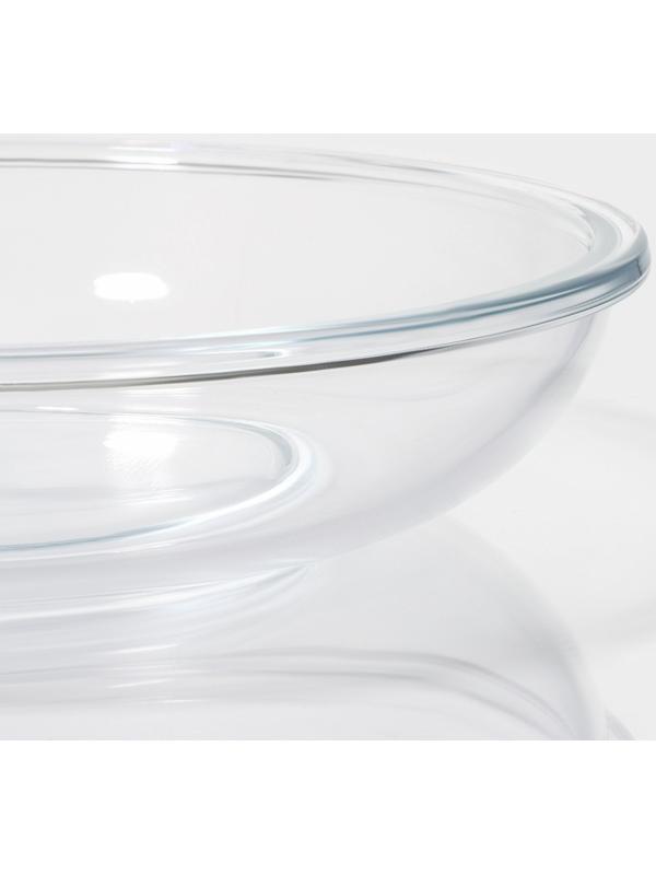 Контейнер из жаропрочного стекла Доляна, круглый, 500 мл, 19×8 см