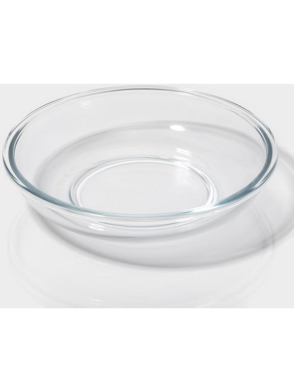 Контейнер из жаропрочного стекла Доляна, круглый, 500 мл, 19×8 см