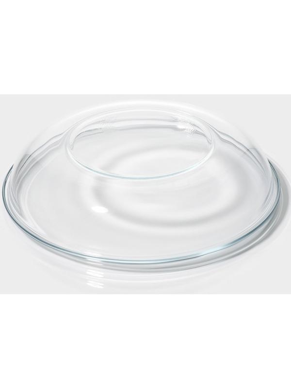 Контейнер из жаропрочного стекла Доляна, круглый, 500 мл, 19×8 см