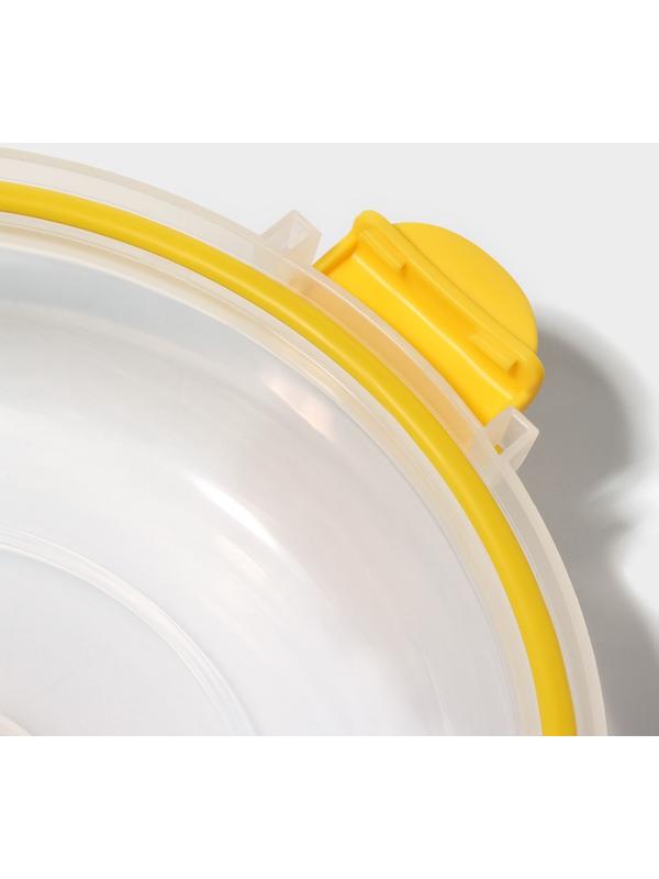 Контейнер из жаропрочного стекла Доляна, круглый, 500 мл, 19×8 см