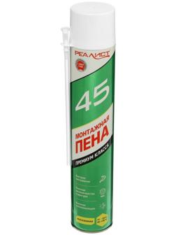 Пена монтажная REALIST PRO Green, адаптерная, всесезонная, 750 мл