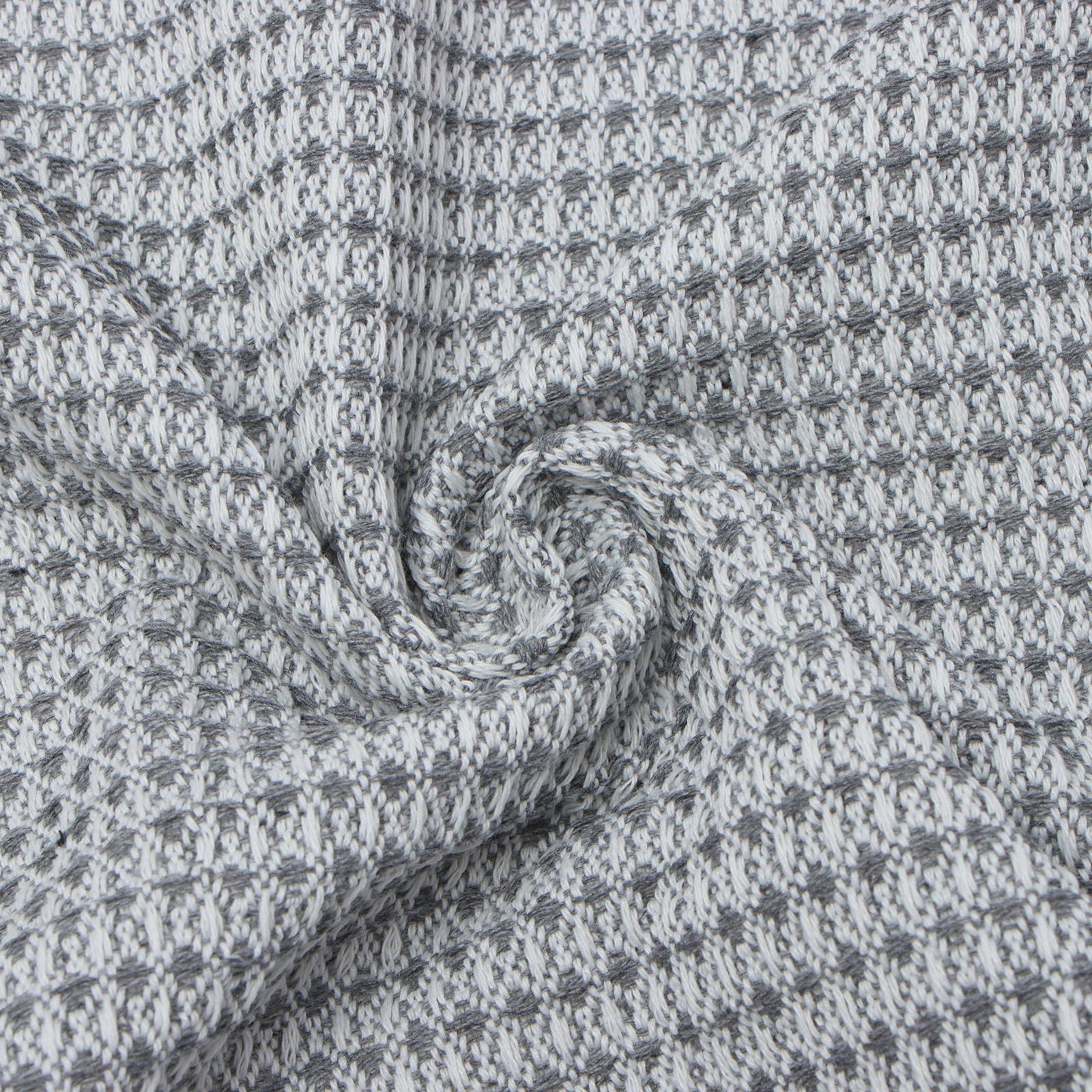 Плед Этель Waffle 130*180см , цв.серый,80%хлопок, 20% п/э