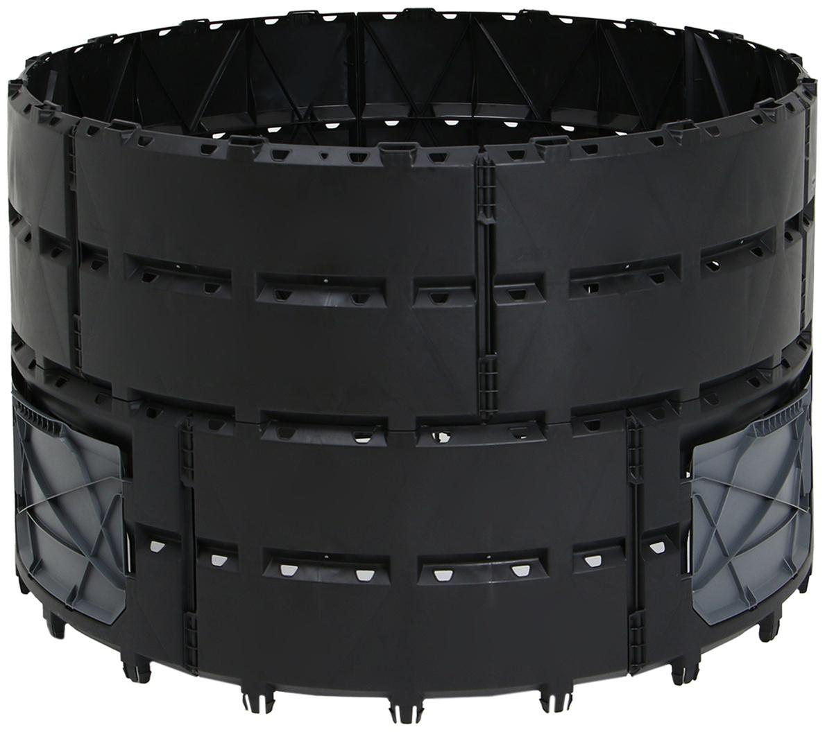 Компостер пластиковый, 800 л, 78 х 108 х 108 см, черный