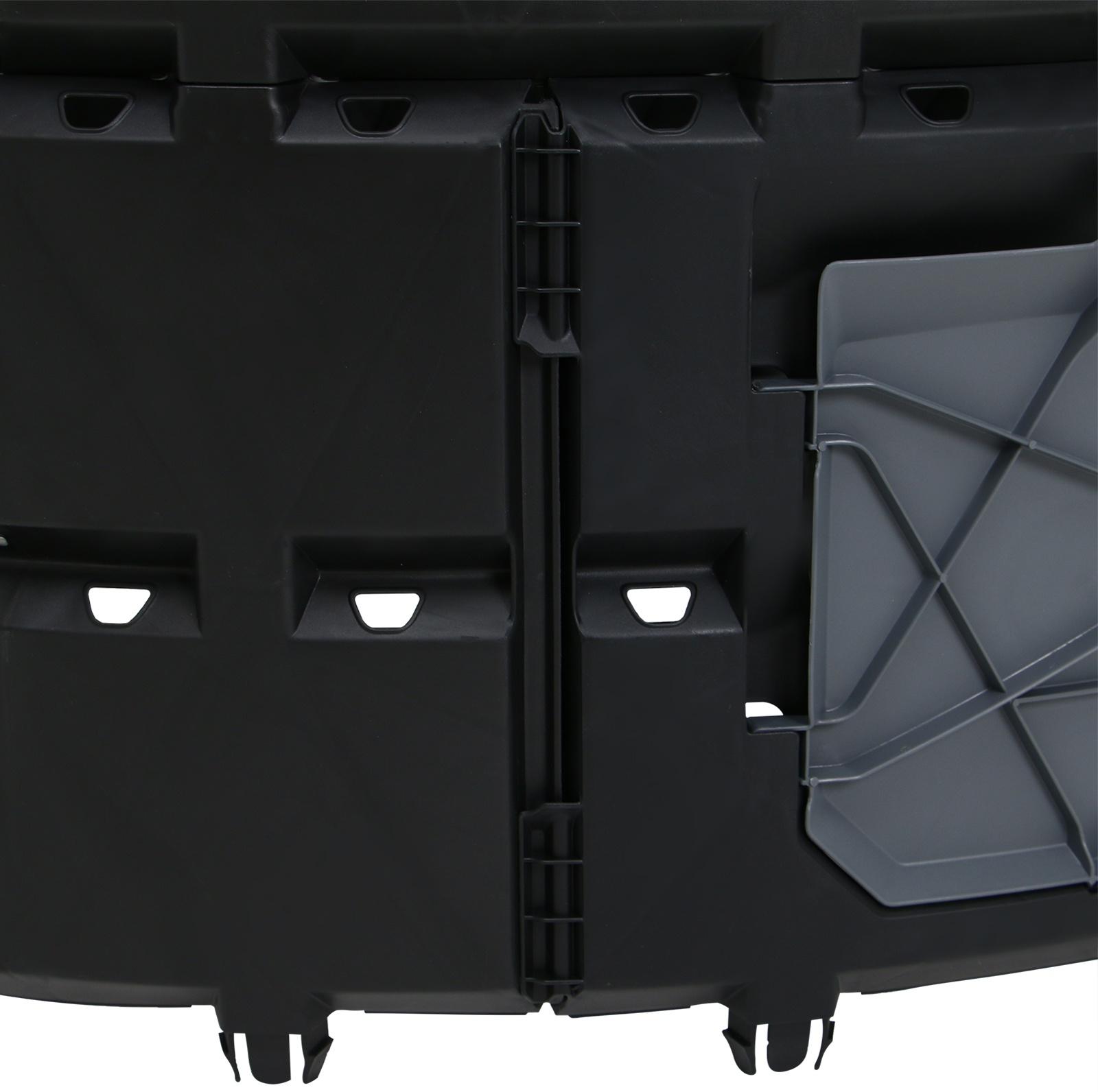 Компостер пластиковый, 800 л, 78 х 108 х 108 см, черный